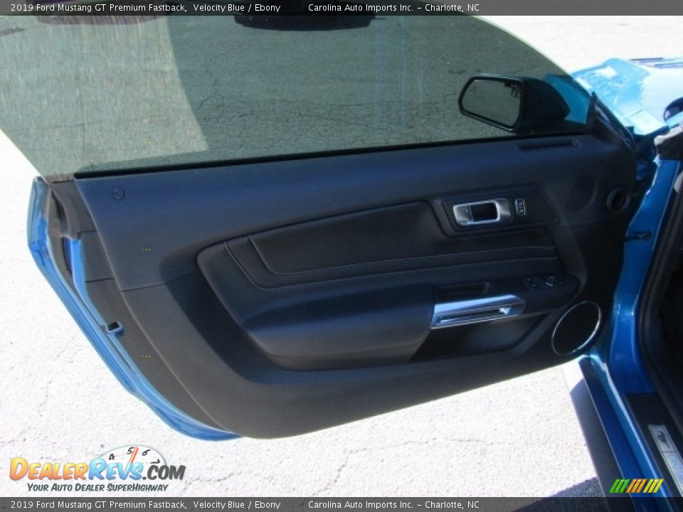 2019 Ford Mustang GT Premium Fastback Velocity Blue / Ebony Photo #18