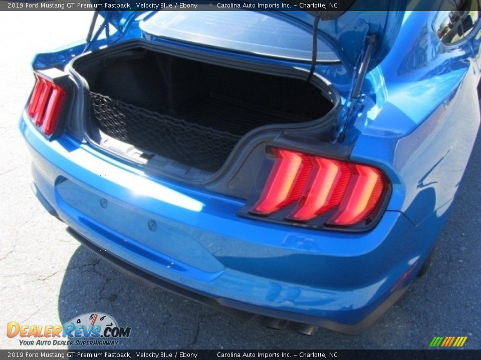 2019 Ford Mustang GT Premium Fastback Velocity Blue / Ebony Photo #21