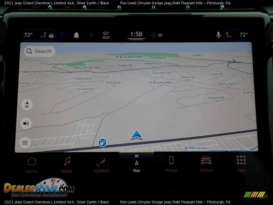 2021 Jeep Grand Cherokee L Limited 4x4 Silver Zynith / Black Photo #18