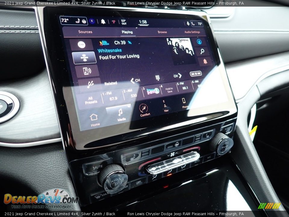 2021 Jeep Grand Cherokee L Limited 4x4 Silver Zynith / Black Photo #20