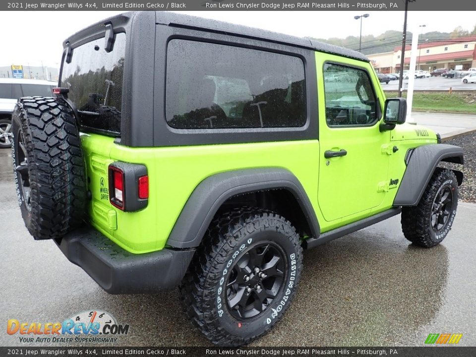 2021 Jeep Wrangler Willys 4x4 Limited Edition Gecko / Black Photo #6