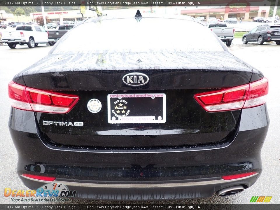 2017 Kia Optima LX Ebony Black / Beige Photo #4