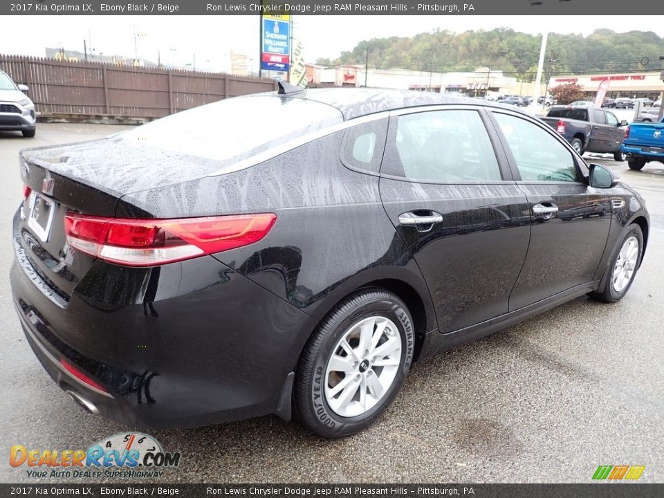 2017 Kia Optima LX Ebony Black / Beige Photo #6