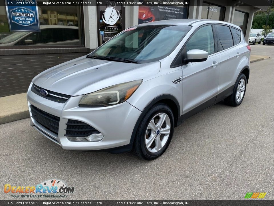 2015 Ford Escape SE Ingot Silver Metallic / Charcoal Black Photo #2