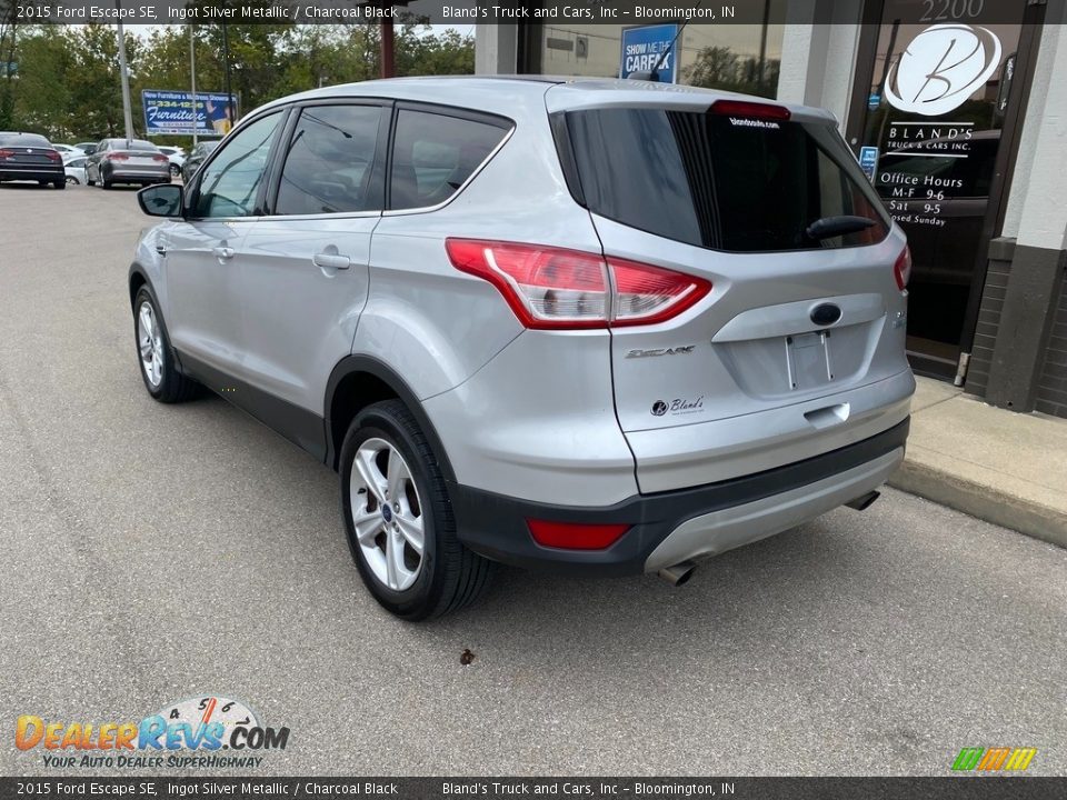 2015 Ford Escape SE Ingot Silver Metallic / Charcoal Black Photo #7