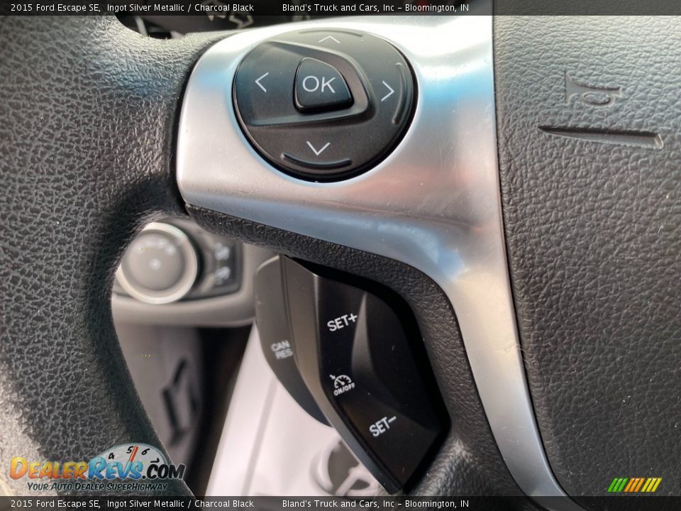 2015 Ford Escape SE Ingot Silver Metallic / Charcoal Black Photo #17