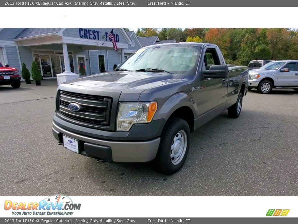 2013 Ford F150 XL Regular Cab 4x4 Sterling Gray Metallic / Steel Gray Photo #3