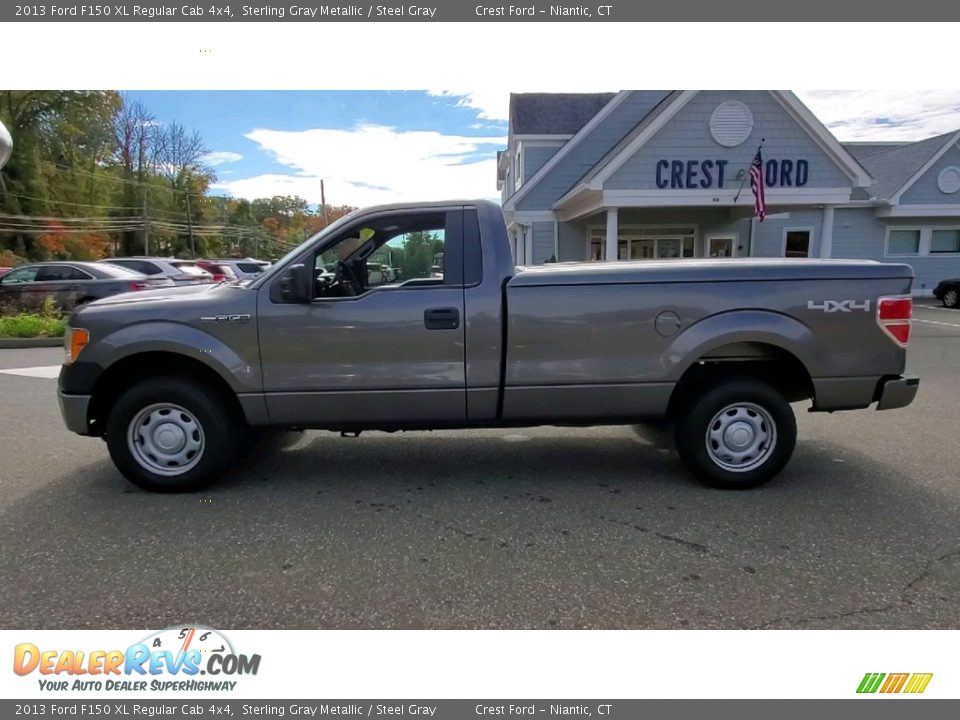 2013 Ford F150 XL Regular Cab 4x4 Sterling Gray Metallic / Steel Gray Photo #4