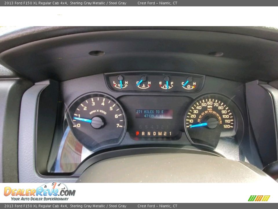 2013 Ford F150 XL Regular Cab 4x4 Gauges Photo #14