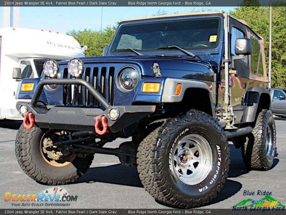 2004 Jeep Wrangler SE 4x4 Patriot Blue Pearl / Dark Slate Gray Photo #1