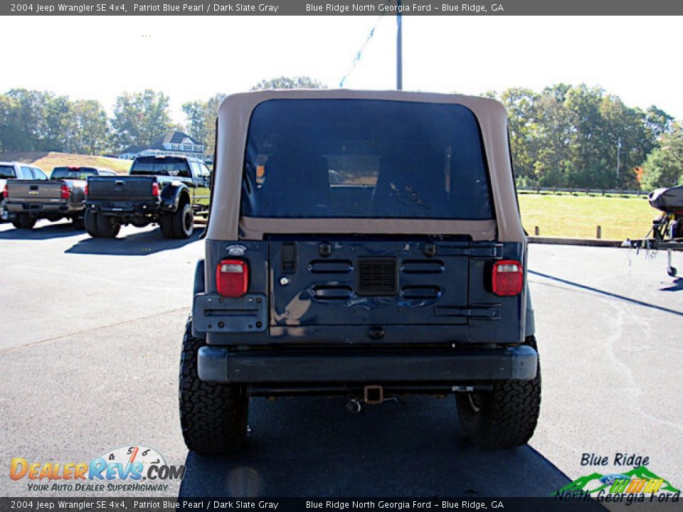 2004 Jeep Wrangler SE 4x4 Patriot Blue Pearl / Dark Slate Gray Photo #4