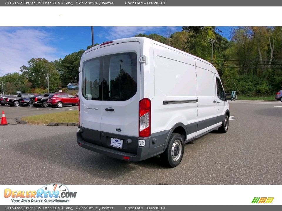 Oxford White 2016 Ford Transit 350 Van XL MR Long Photo #7