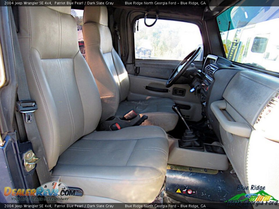 2004 Jeep Wrangler SE 4x4 Patriot Blue Pearl / Dark Slate Gray Photo #14