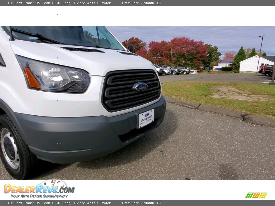 2016 Ford Transit 350 Van XL MR Long Oxford White / Pewter Photo #24