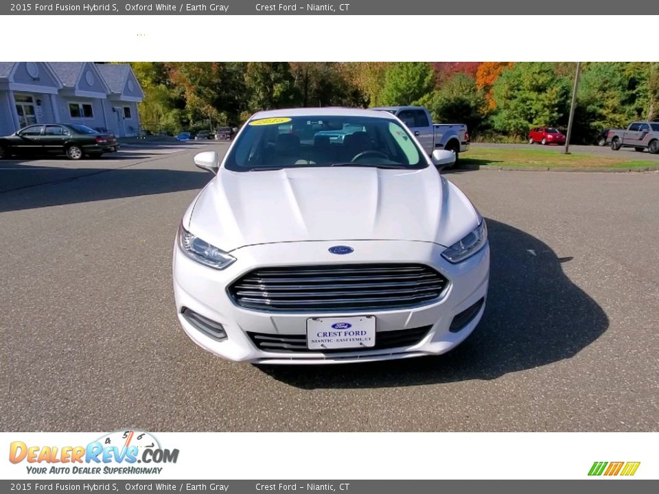 2015 Ford Fusion Hybrid S Oxford White / Earth Gray Photo #2