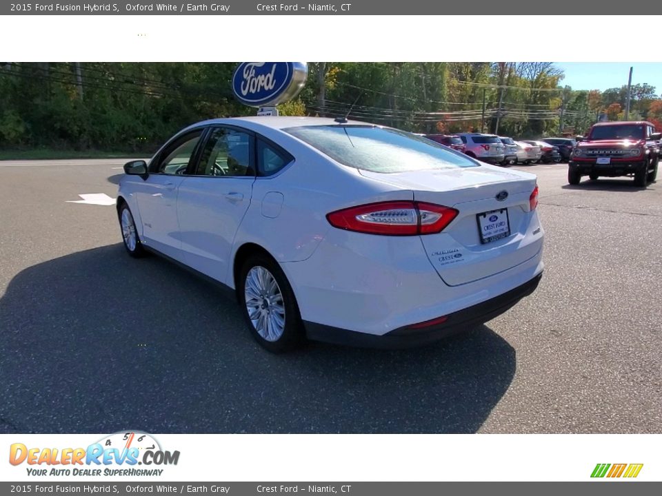 2015 Ford Fusion Hybrid S Oxford White / Earth Gray Photo #5