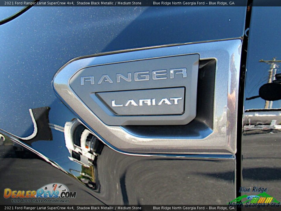 2021 Ford Ranger Lariat SuperCrew 4x4 Shadow Black Metallic / Medium Stone Photo #29