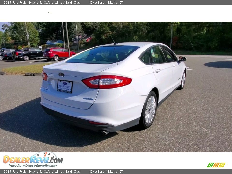 2015 Ford Fusion Hybrid S Oxford White / Earth Gray Photo #7