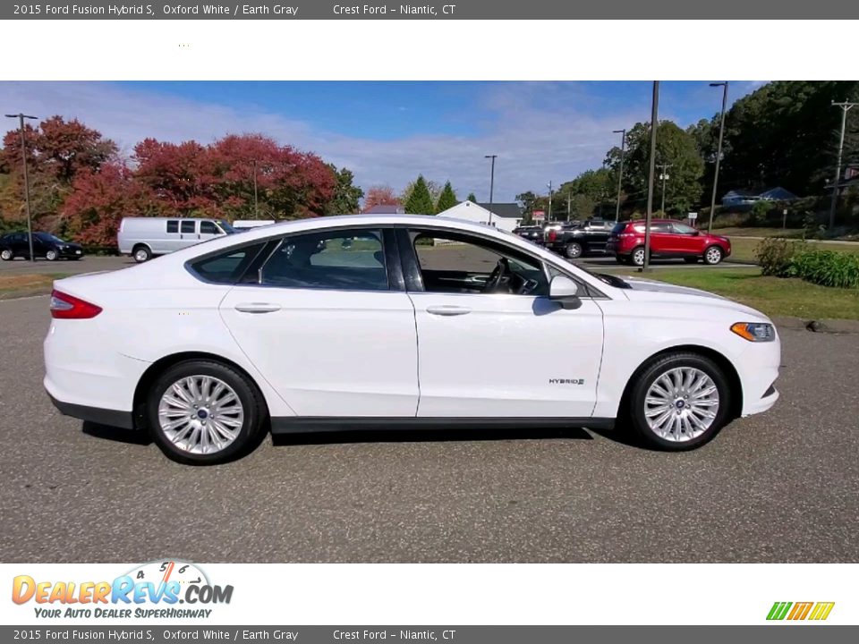 Oxford White 2015 Ford Fusion Hybrid S Photo #8