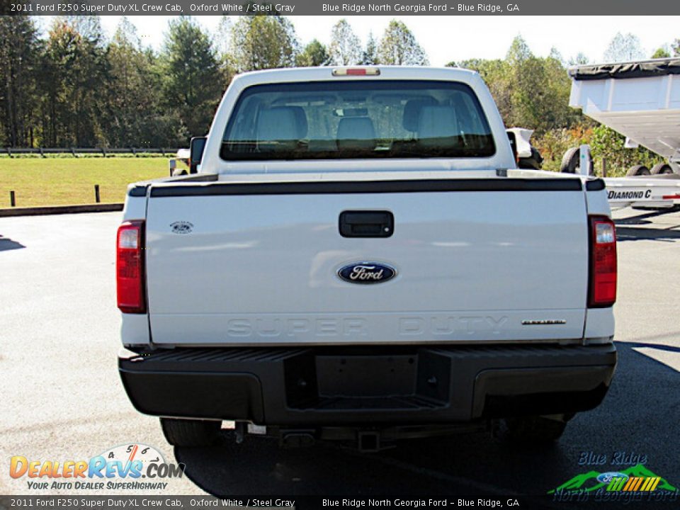 2011 Ford F250 Super Duty XL Crew Cab Oxford White / Steel Gray Photo #4