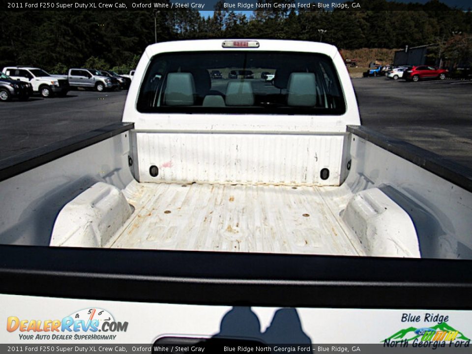 2011 Ford F250 Super Duty XL Crew Cab Oxford White / Steel Gray Photo #13