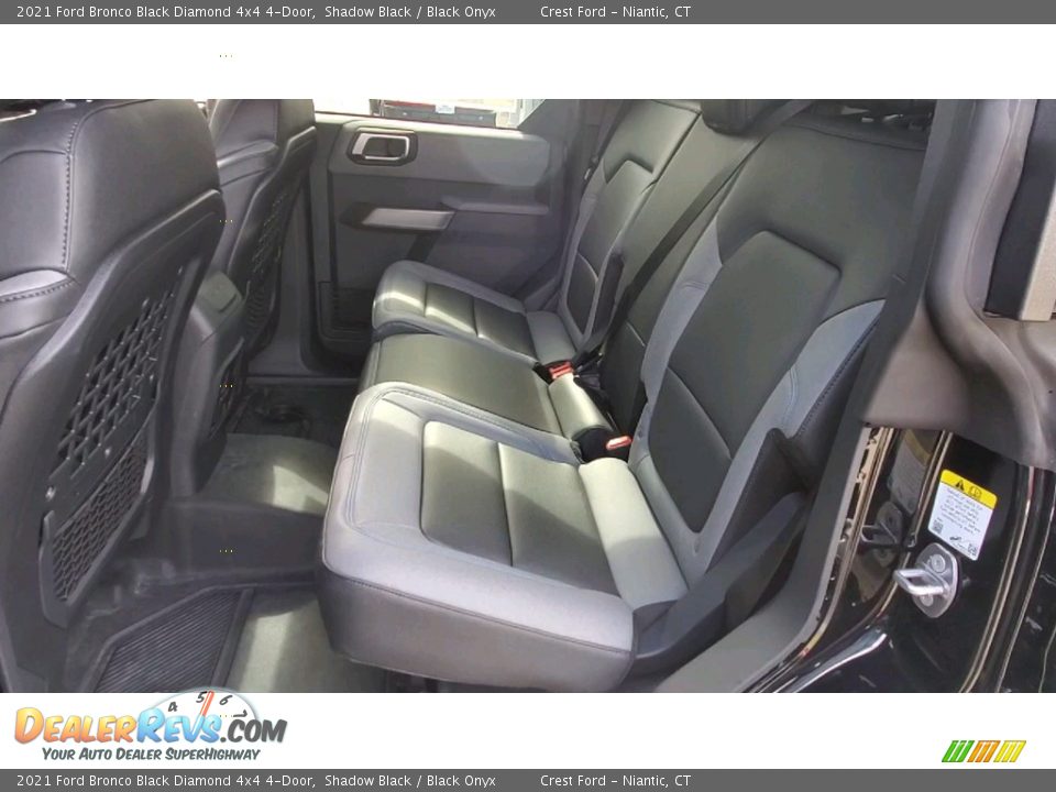 Rear Seat of 2021 Ford Bronco Black Diamond 4x4 4-Door Photo #18