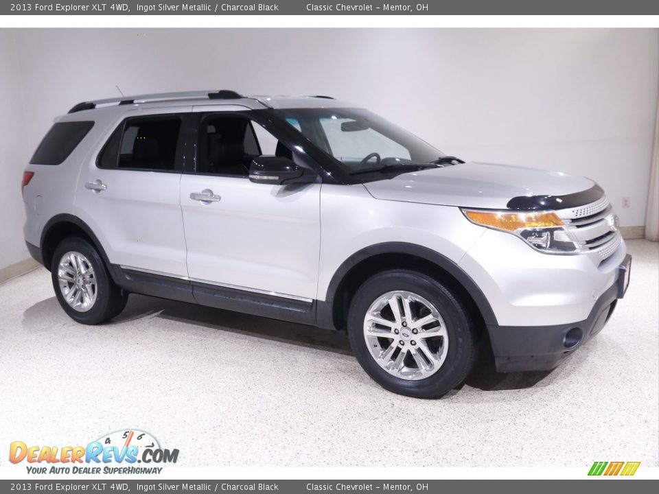 2013 Ford Explorer XLT 4WD Ingot Silver Metallic / Charcoal Black Photo #1