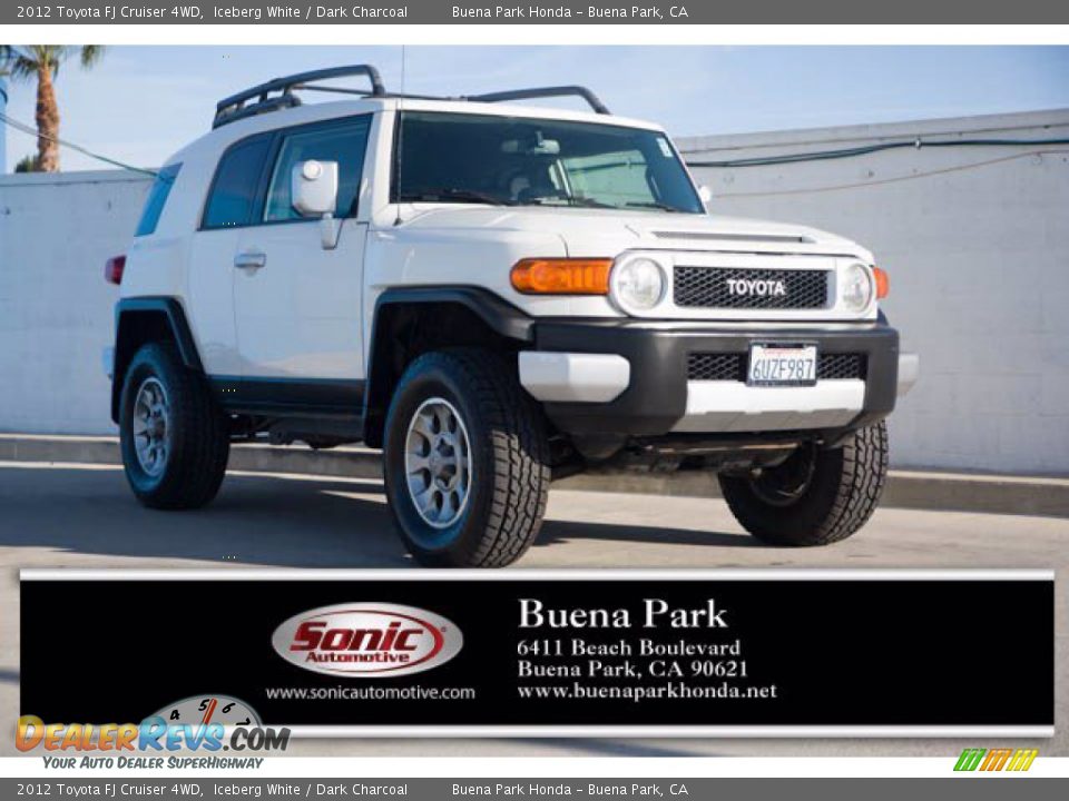 2012 Toyota FJ Cruiser 4WD Iceberg White / Dark Charcoal Photo #1