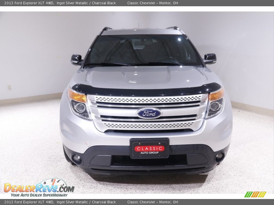 2013 Ford Explorer XLT 4WD Ingot Silver Metallic / Charcoal Black Photo #2