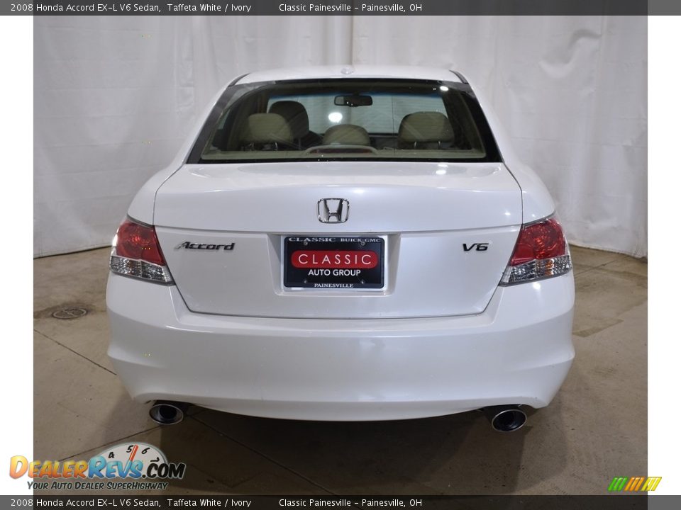 2008 Honda Accord EX-L V6 Sedan Taffeta White / Ivory Photo #3
