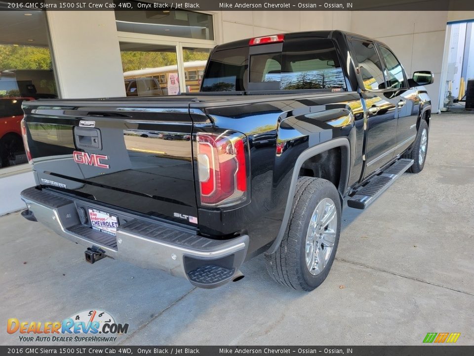 2016 GMC Sierra 1500 SLT Crew Cab 4WD Onyx Black / Jet Black Photo #4