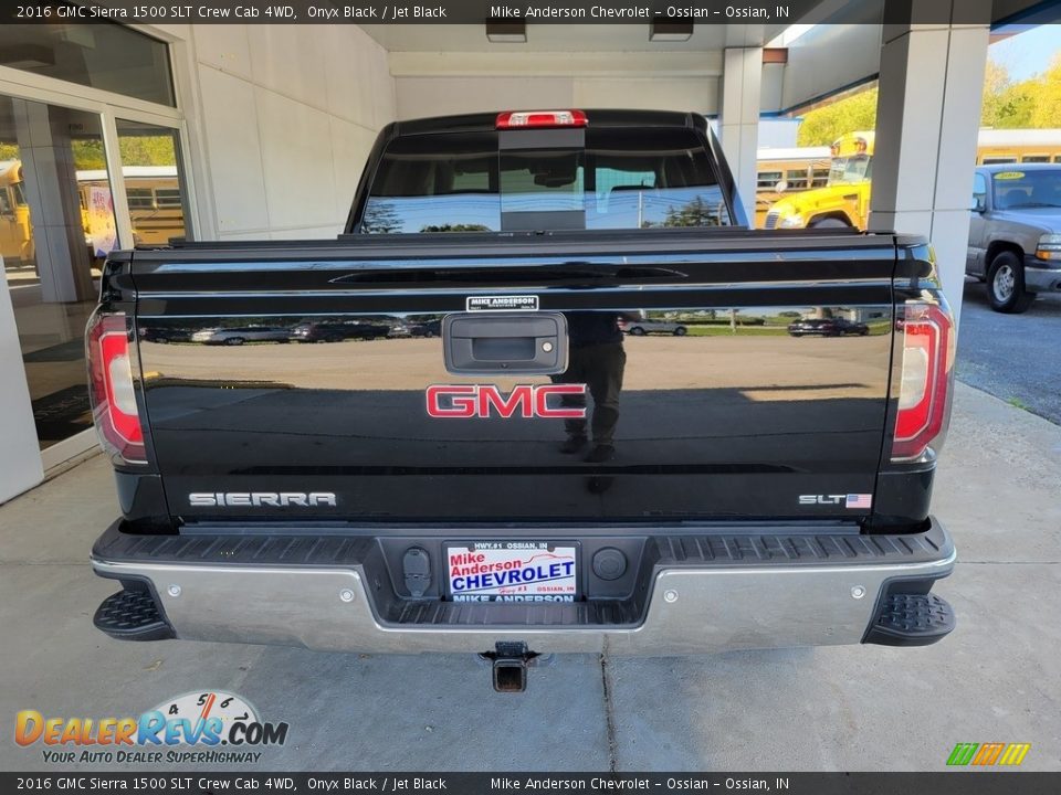 2016 GMC Sierra 1500 SLT Crew Cab 4WD Onyx Black / Jet Black Photo #5