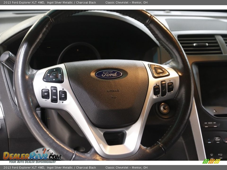 2013 Ford Explorer XLT 4WD Ingot Silver Metallic / Charcoal Black Photo #7