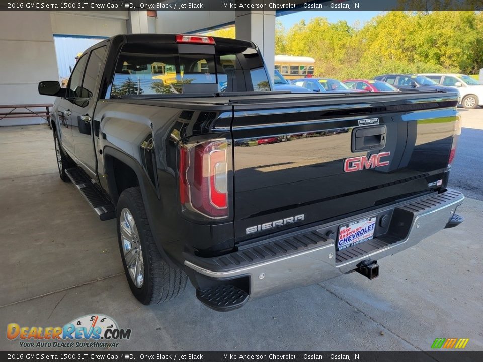 2016 GMC Sierra 1500 SLT Crew Cab 4WD Onyx Black / Jet Black Photo #6