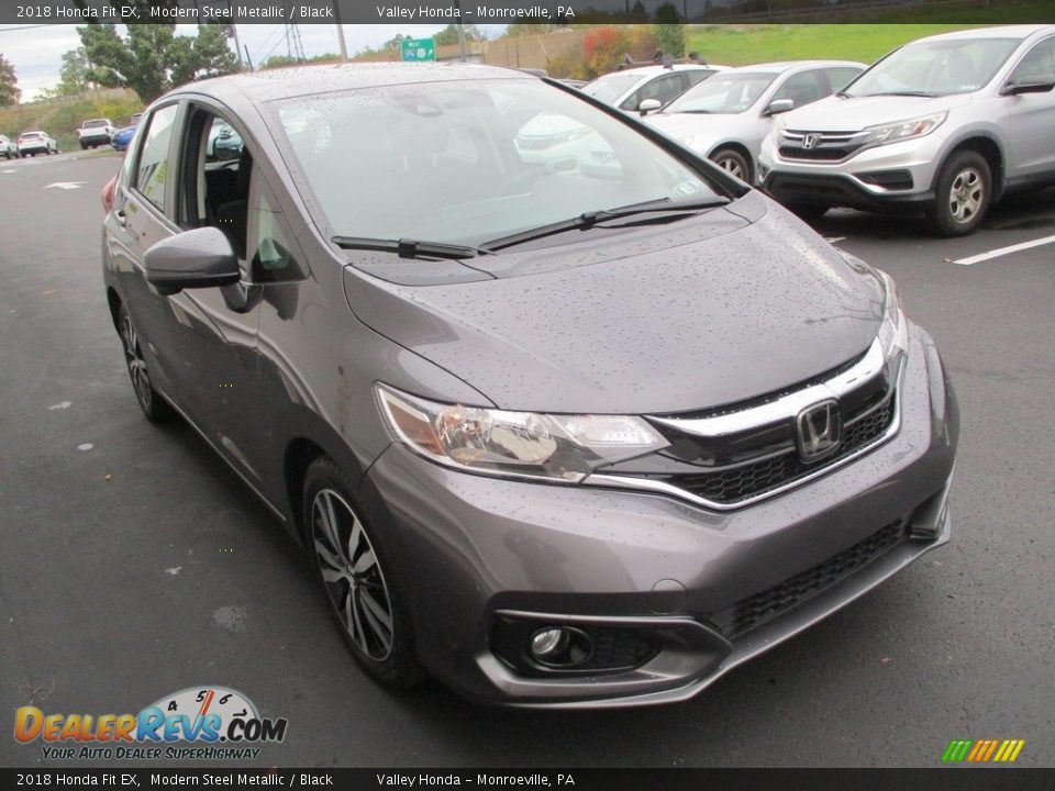 2018 Honda Fit EX Modern Steel Metallic / Black Photo #7