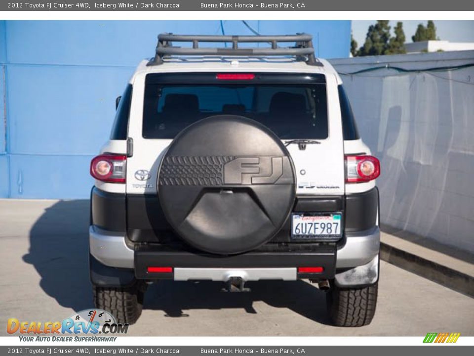 2012 Toyota FJ Cruiser 4WD Iceberg White / Dark Charcoal Photo #10