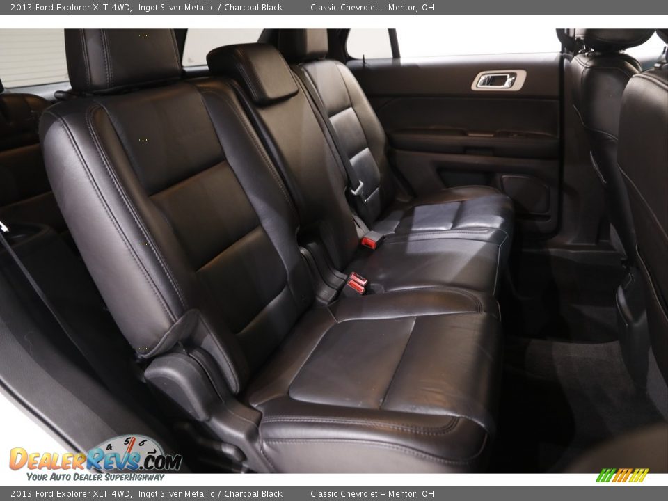 2013 Ford Explorer XLT 4WD Ingot Silver Metallic / Charcoal Black Photo #14
