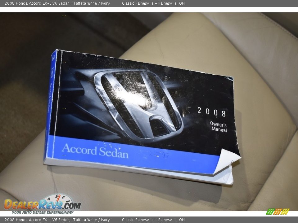 2008 Honda Accord EX-L V6 Sedan Taffeta White / Ivory Photo #15