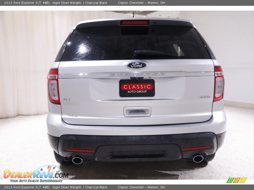 2013 Ford Explorer XLT 4WD Ingot Silver Metallic / Charcoal Black Photo #17