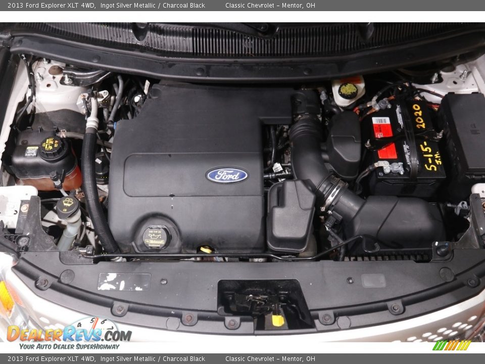 2013 Ford Explorer XLT 4WD Ingot Silver Metallic / Charcoal Black Photo #18