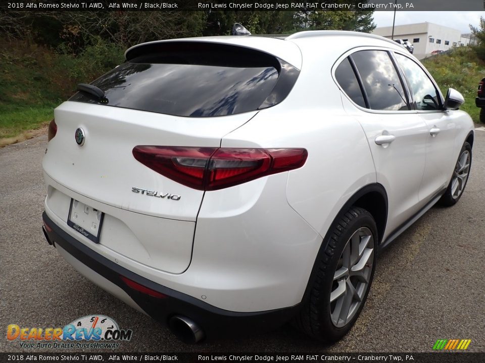 2018 Alfa Romeo Stelvio Ti AWD Alfa White / Black/Black Photo #3