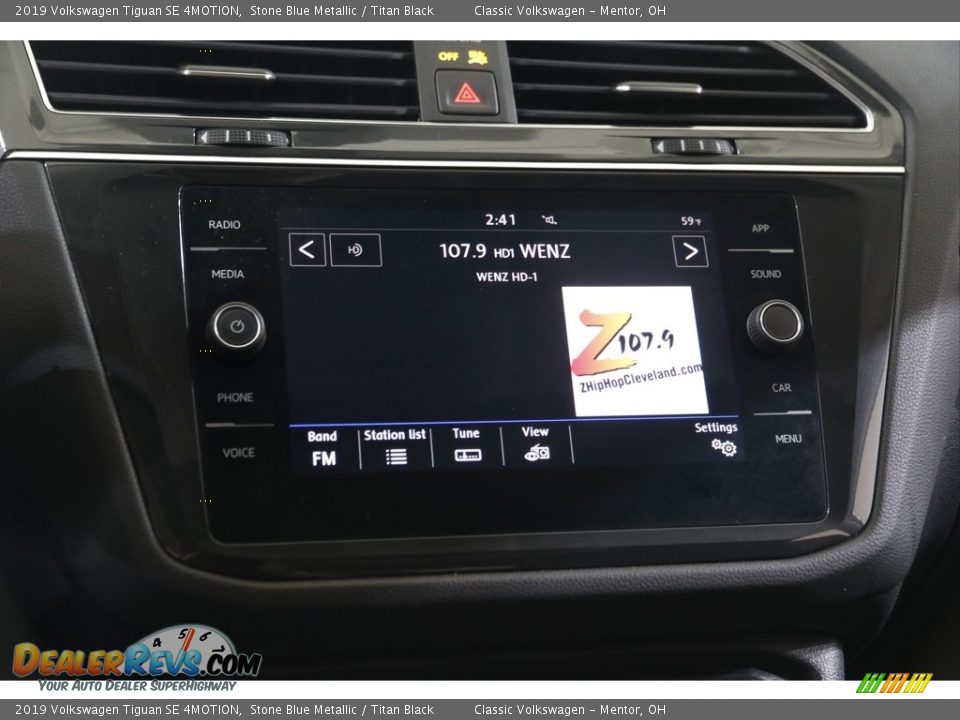 2019 Volkswagen Tiguan SE 4MOTION Stone Blue Metallic / Titan Black Photo #10