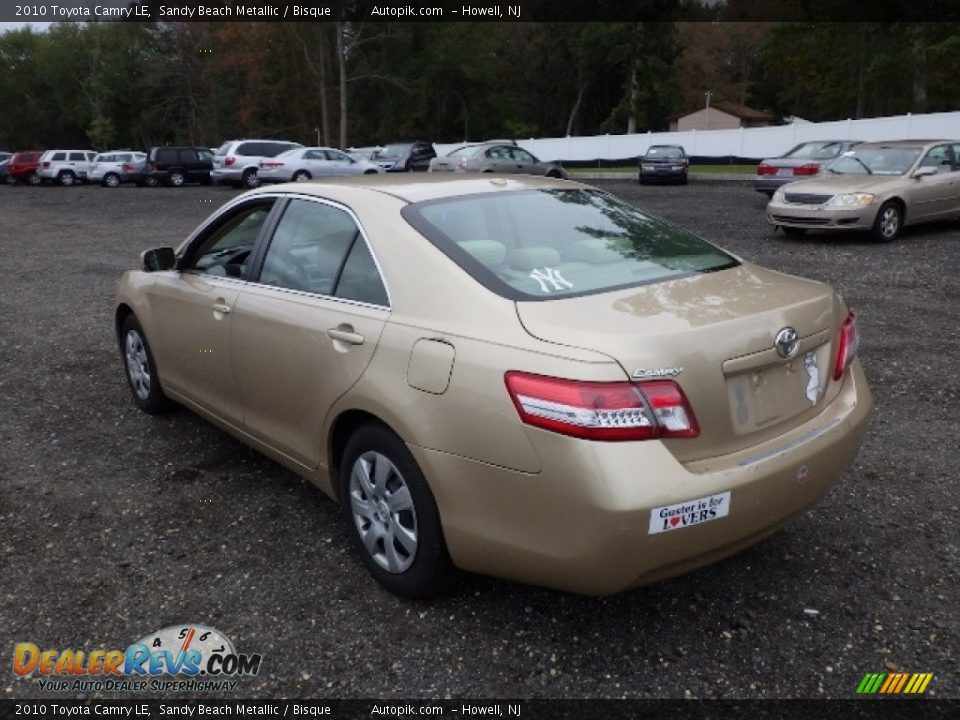 2010 Toyota Camry LE Sandy Beach Metallic / Bisque Photo #4