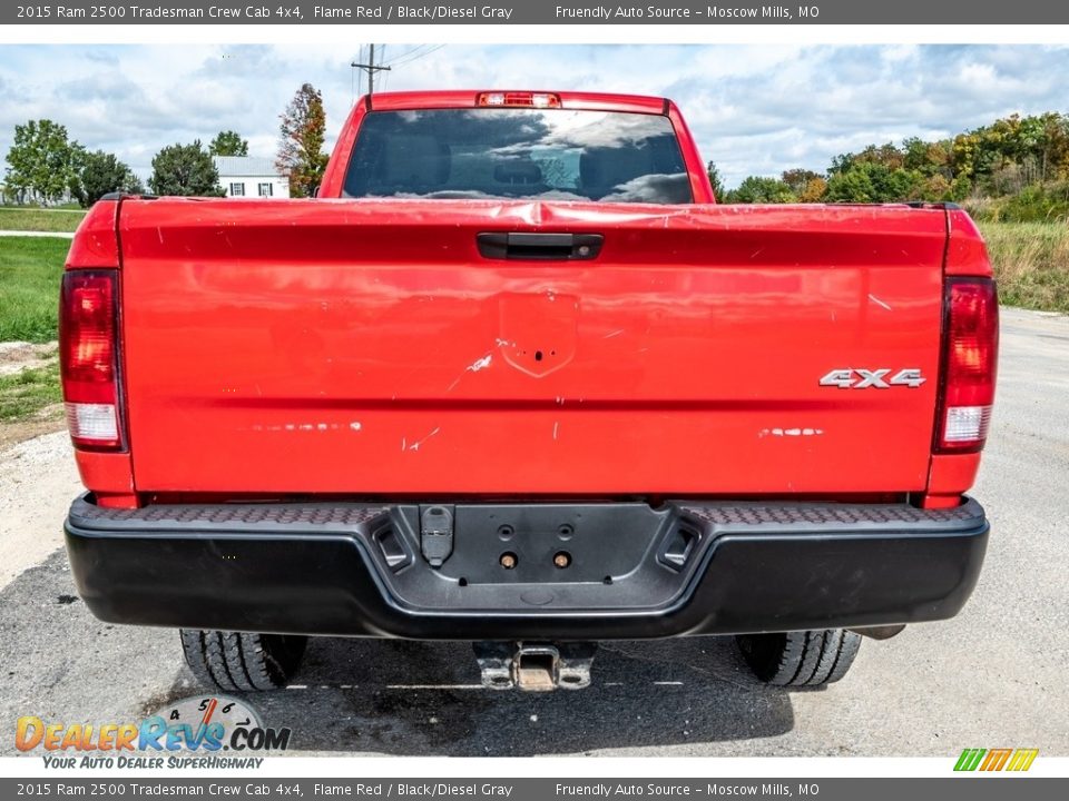 2015 Ram 2500 Tradesman Crew Cab 4x4 Flame Red / Black/Diesel Gray Photo #5