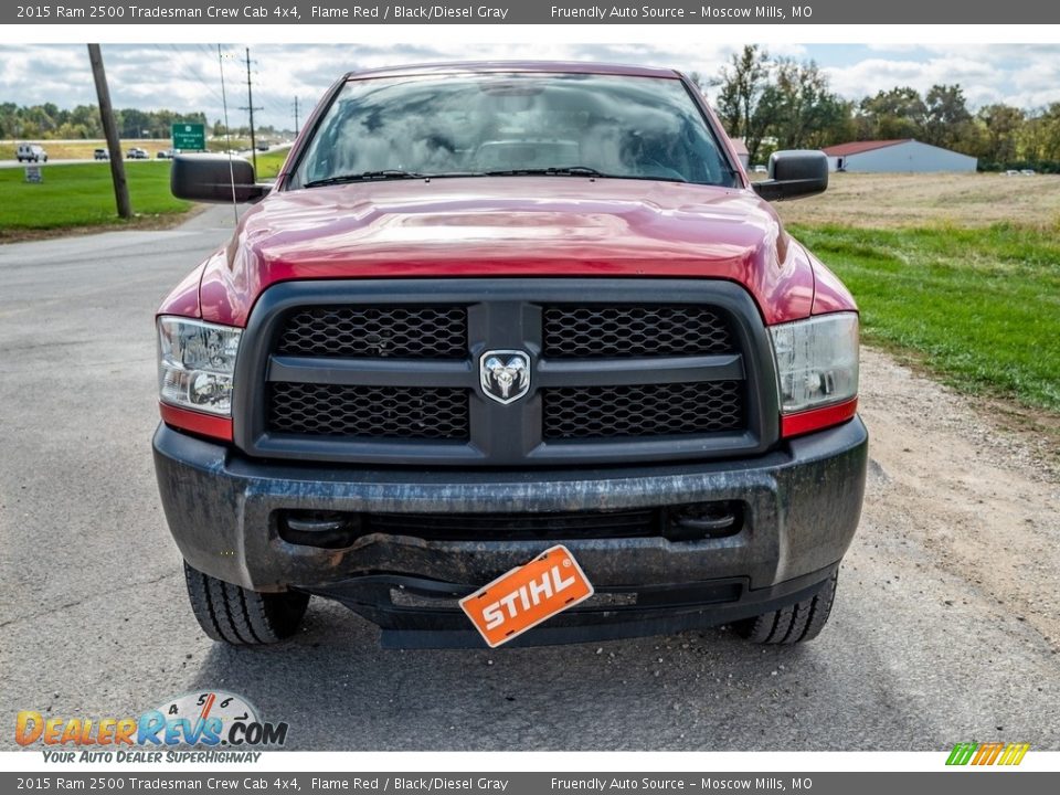 2015 Ram 2500 Tradesman Crew Cab 4x4 Flame Red / Black/Diesel Gray Photo #9