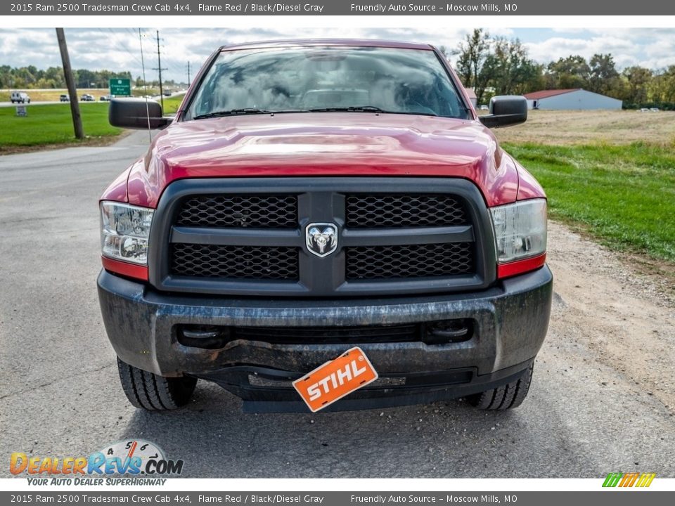 2015 Ram 2500 Tradesman Crew Cab 4x4 Flame Red / Black/Diesel Gray Photo #9