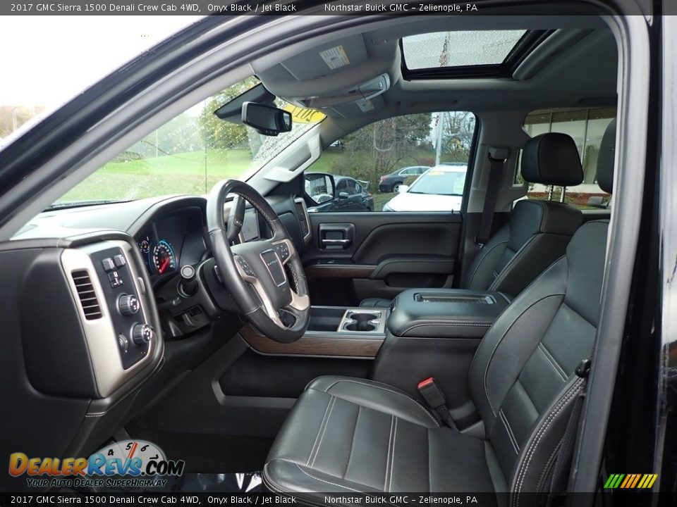 Jet Black Interior - 2017 GMC Sierra 1500 Denali Crew Cab 4WD Photo #15