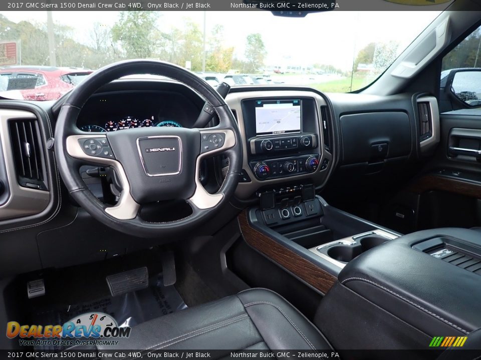 Jet Black Interior - 2017 GMC Sierra 1500 Denali Crew Cab 4WD Photo #17