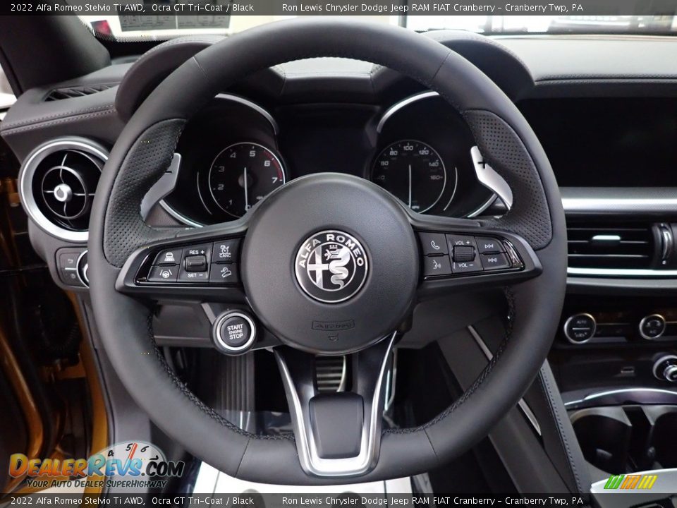 2022 Alfa Romeo Stelvio Ti AWD Steering Wheel Photo #15