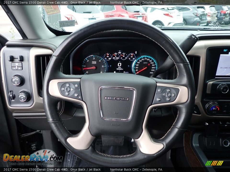 2017 GMC Sierra 1500 Denali Crew Cab 4WD Steering Wheel Photo #21